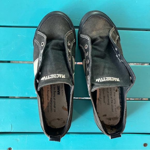 Macbeth Eliot Original Sneaker Vegan M6/W8 NO LACES NO INSERT Black White - Picture 10 of 10